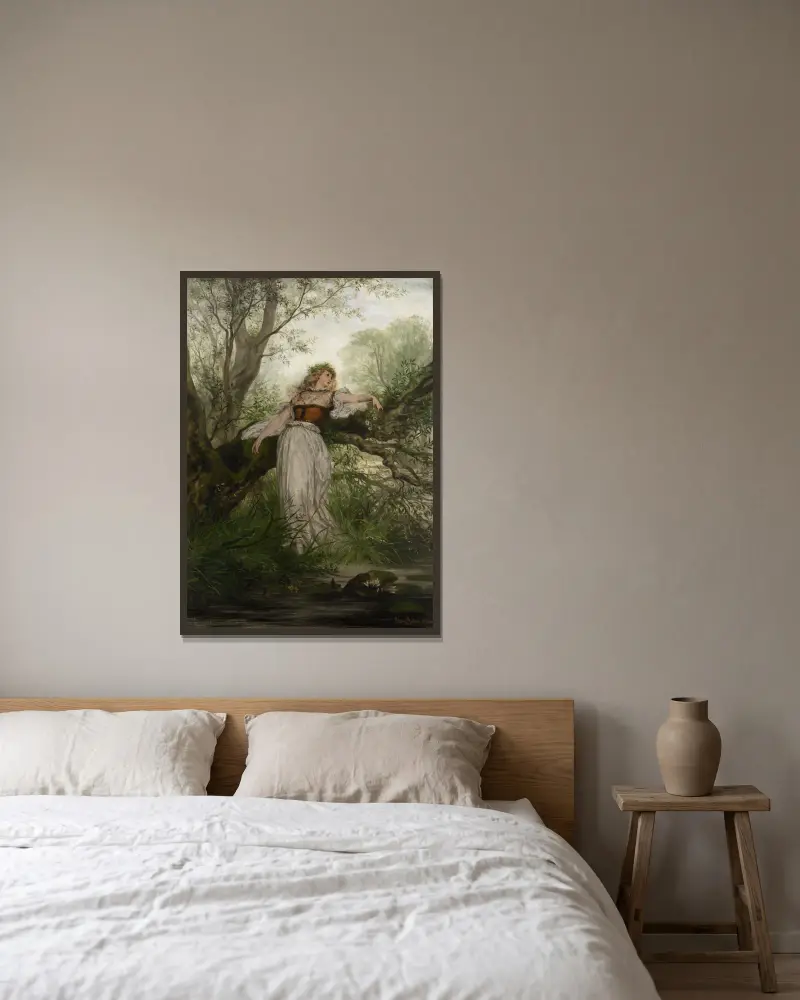 Ophelia, Victor Müller v rámu na stěně