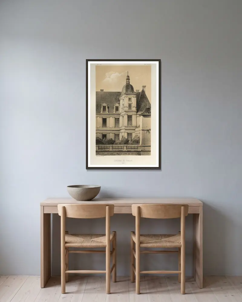 Château De Tanlay (Yonne) av Victor Petit inramad på en vägg