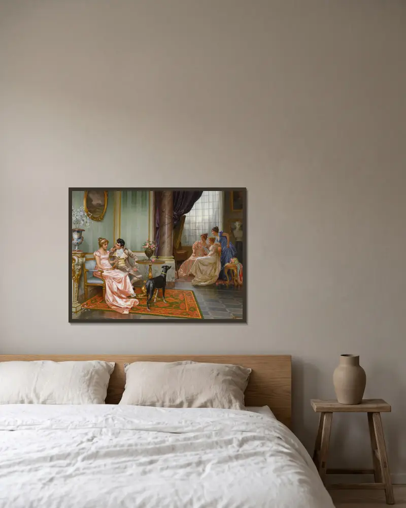 Admiration av Vittorio Reggianini inramad på en vägg