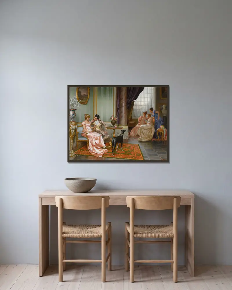 Admiration av Vittorio Reggianini inramad på en vägg
