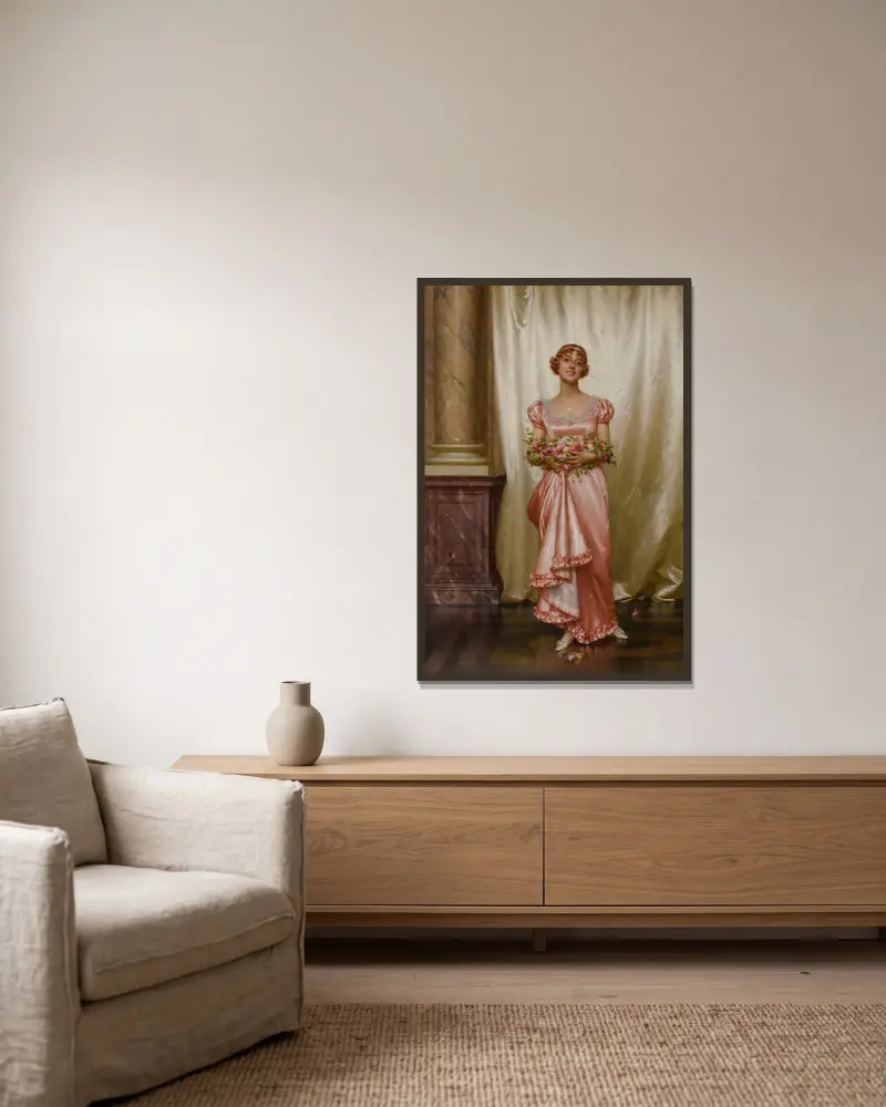 Rosen von Vittorio Reggianini gerahmt an einer Wand