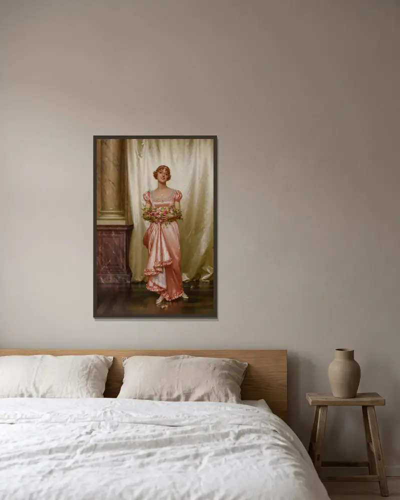 Rosen von Vittorio Reggianini gerahmt an einer Wand