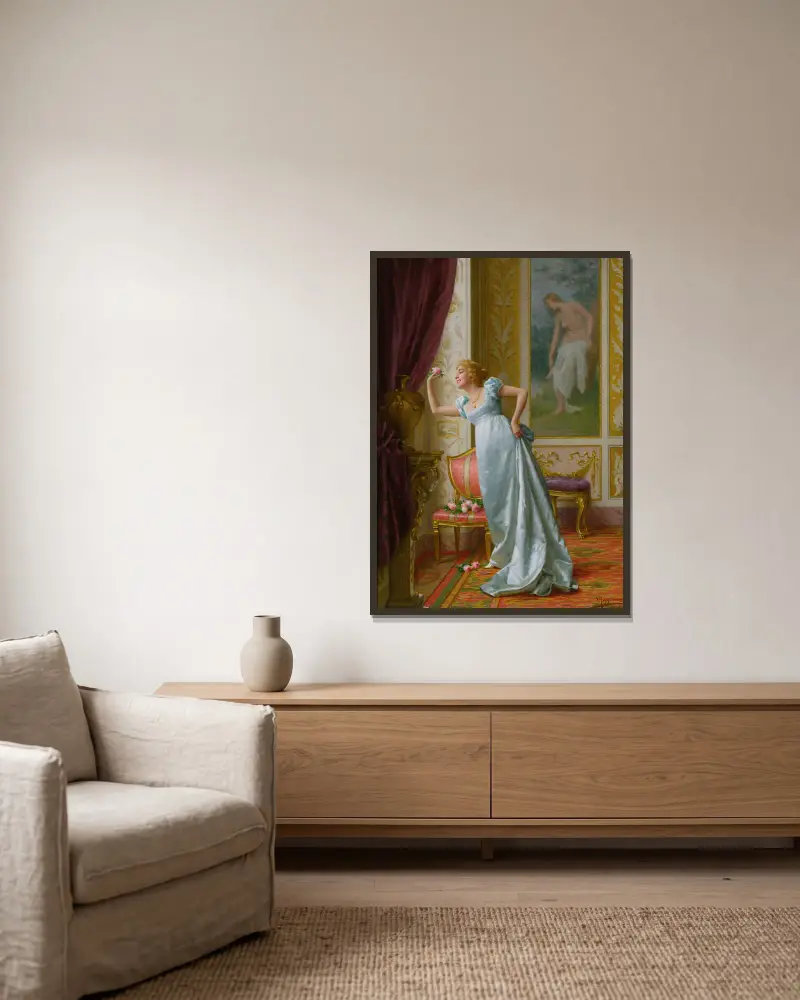 Die Anziehungskraft von Vittorio Reggianini gerahmt an einer Wand