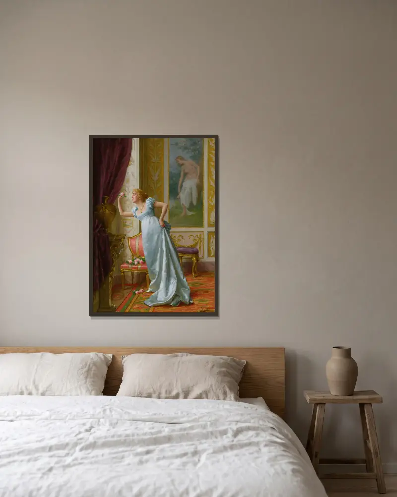 Die Anziehungskraft von Vittorio Reggianini gerahmt an einer Wand