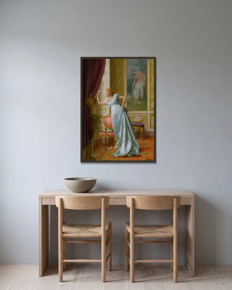 Die Anziehungskraft von Vittorio Reggianini gerahmt an einer Wand