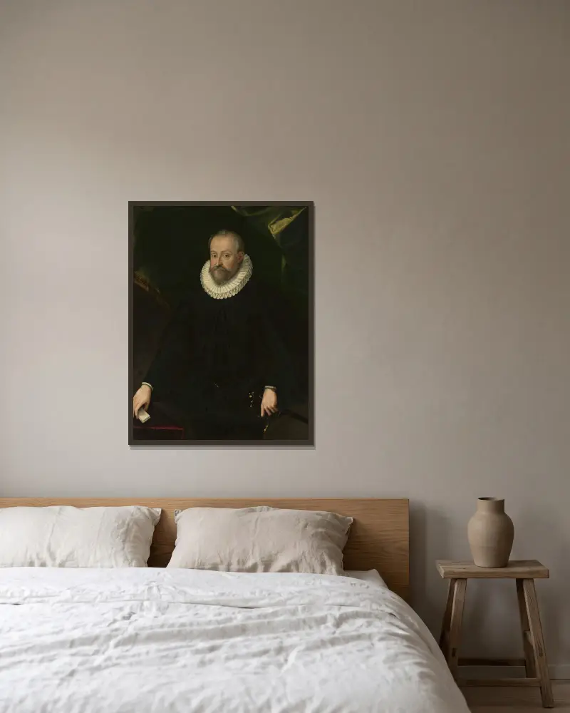 Portret mężczyzny, Hans von Aachen w ramie na ścianie