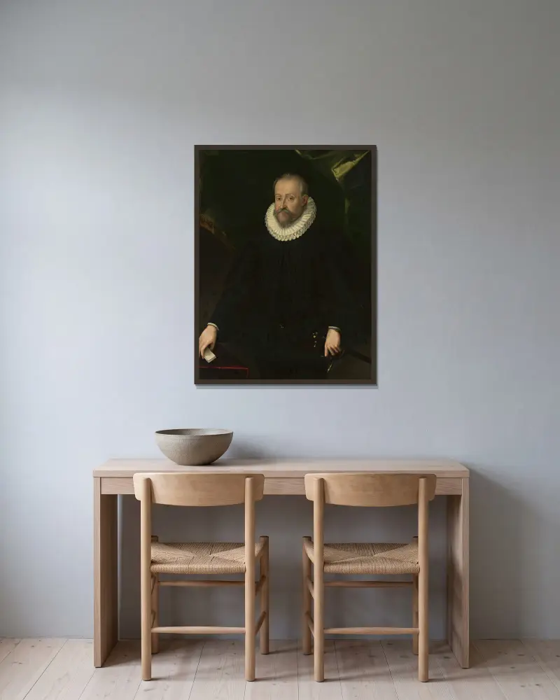 Portret mężczyzny, Hans von Aachen w ramie na ścianie