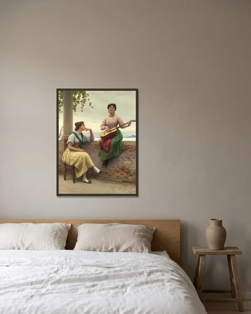 Wenecka melodia, Eugen von Blaas w ramie na ścianie