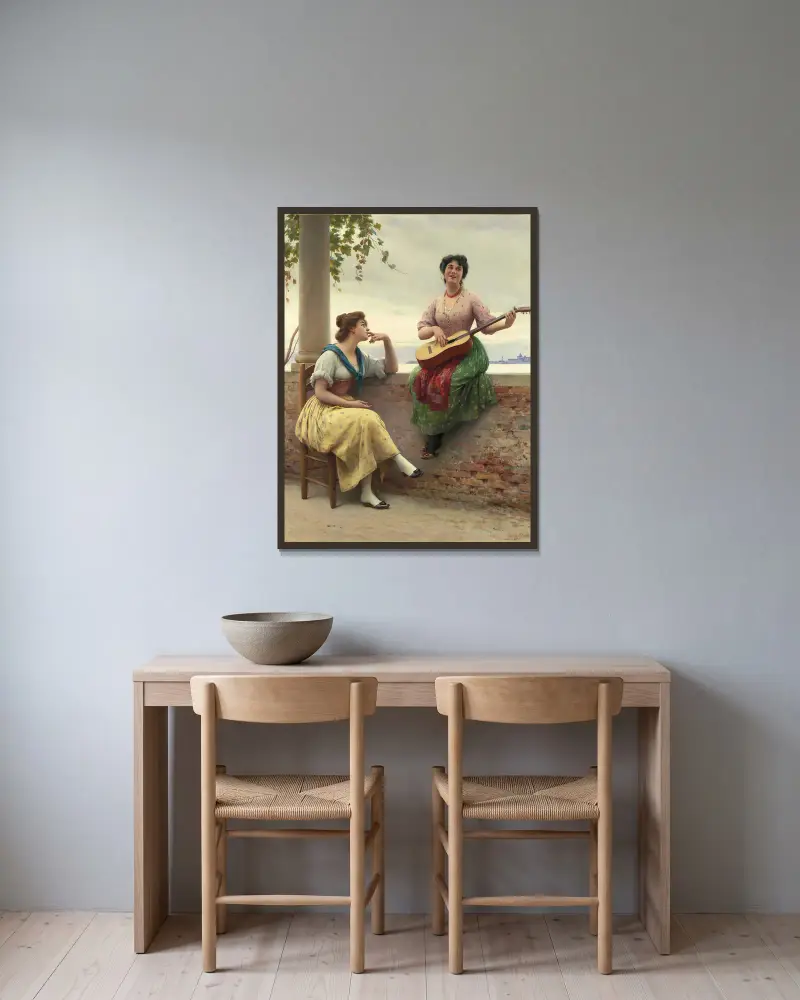Wenecka melodia, Eugen von Blaas w ramie na ścianie