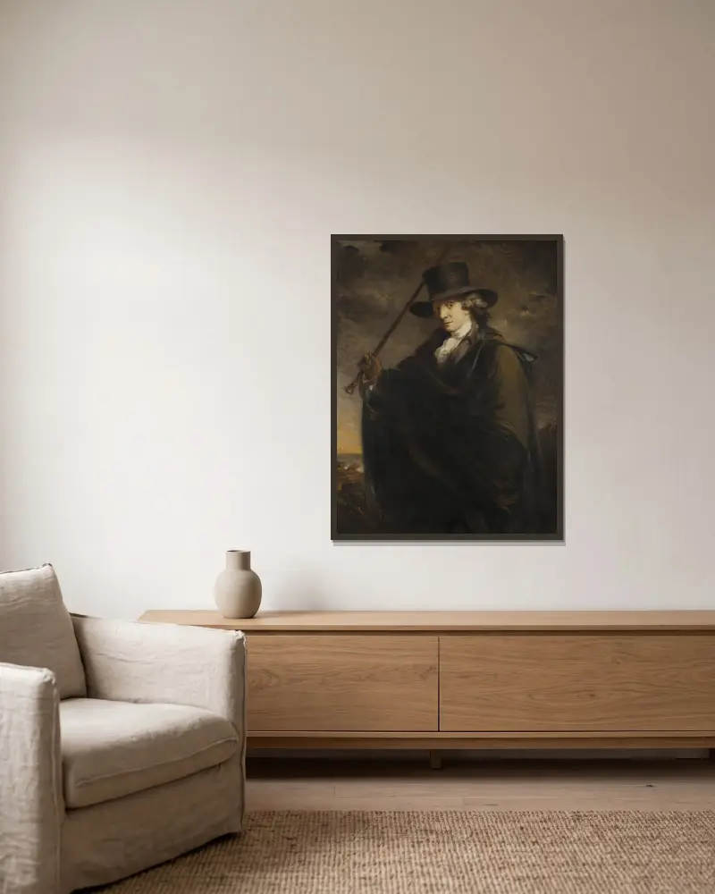 Umělcův otec, 1797, Carl Frederik von Breda v rámu na stěně
