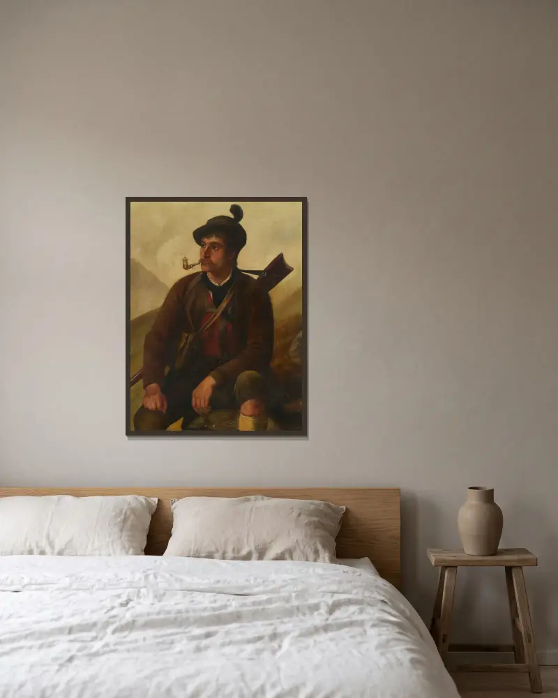 Tyrolski myśliwy, Franz von Defregger w ramie na ścianie