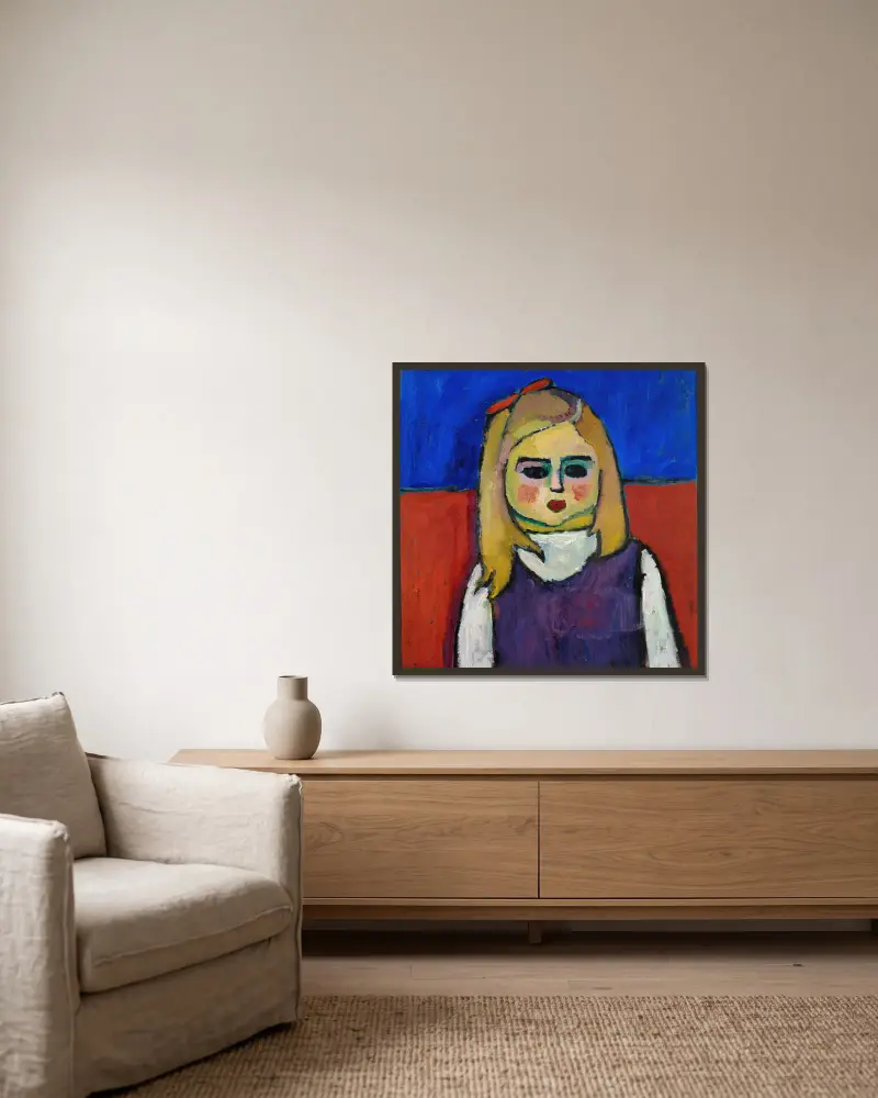 Dziecko, Alexej von Jawlensky w ramie na ścianie