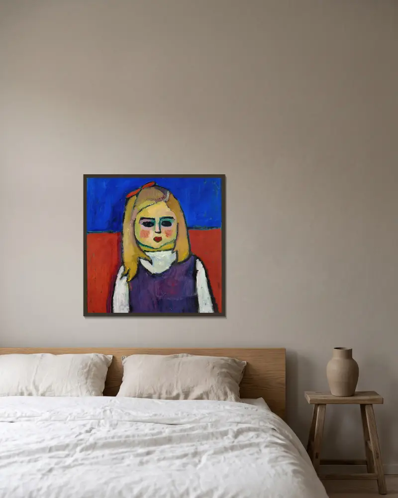 Dziecko, Alexej von Jawlensky w ramie na ścianie