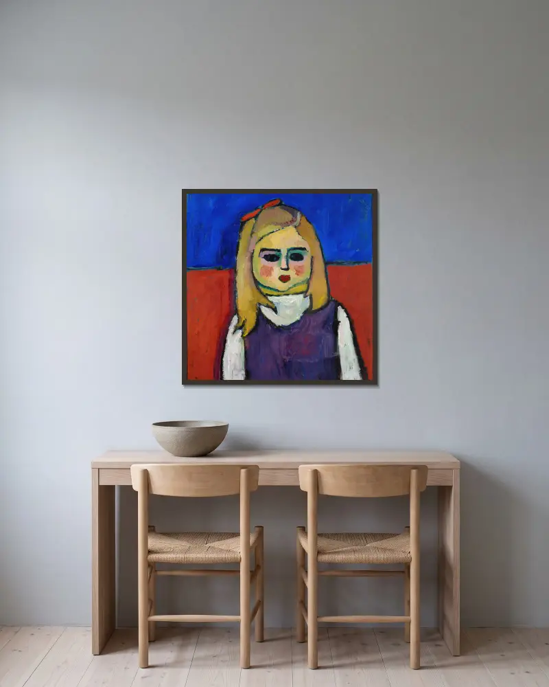 Dziecko, Alexej von Jawlensky w ramie na ścianie