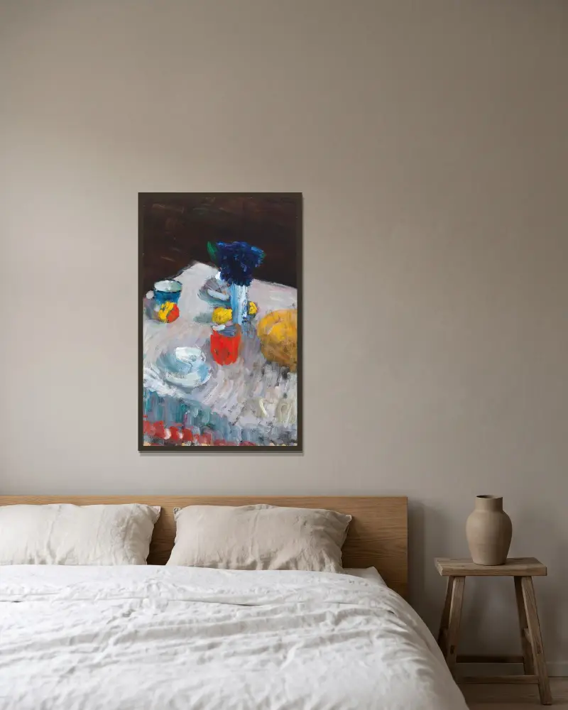 Prostřený stůl, Alexej von Jawlensky v rámu na stěně
