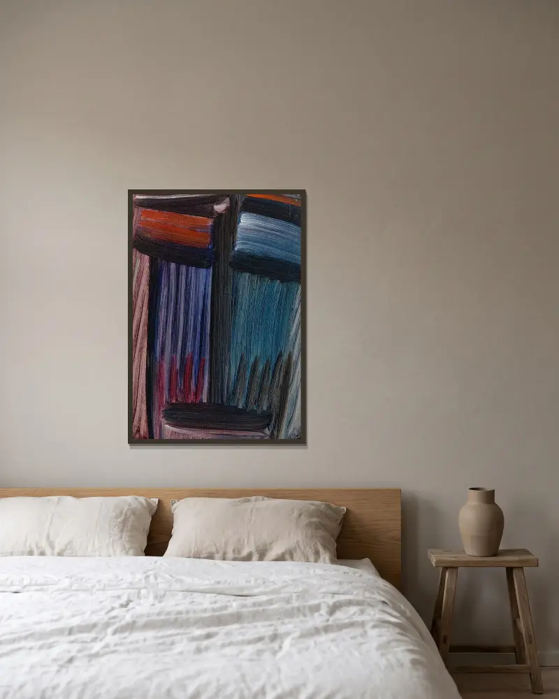 Grosse Meditation av Alexej von Jawlensky inramad på en vägg