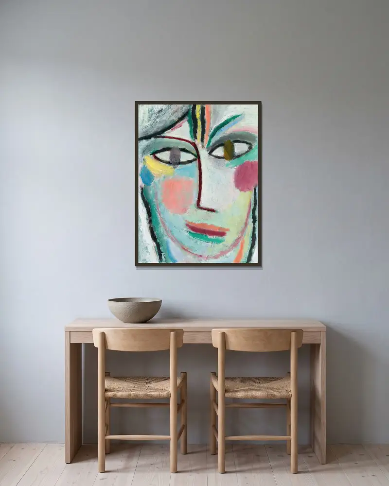 Głowa kobiety, Femina, Alexej von Jawlensky w ramie na ścianie