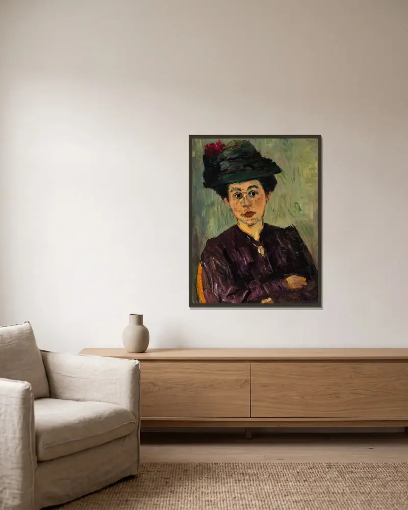 Helena Jawlensky av Alexej von Jawlensky inramad på en vägg