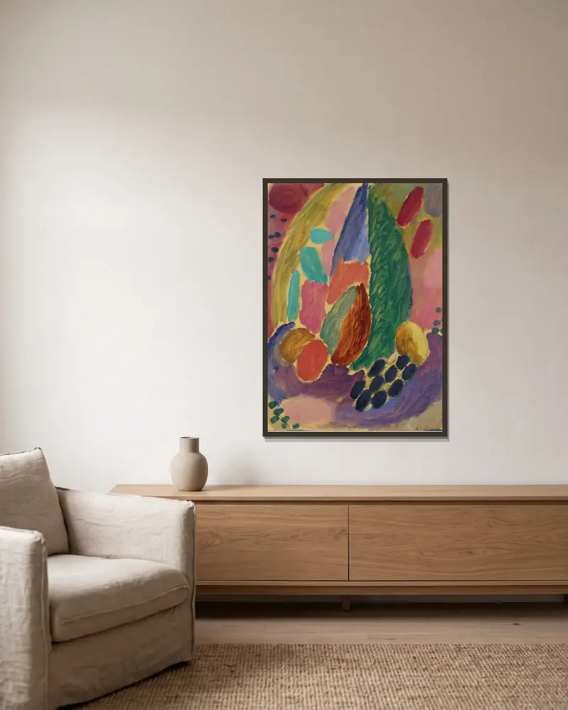 Wielka wariacja, Alexej von Jawlensky w ramie na ścianie