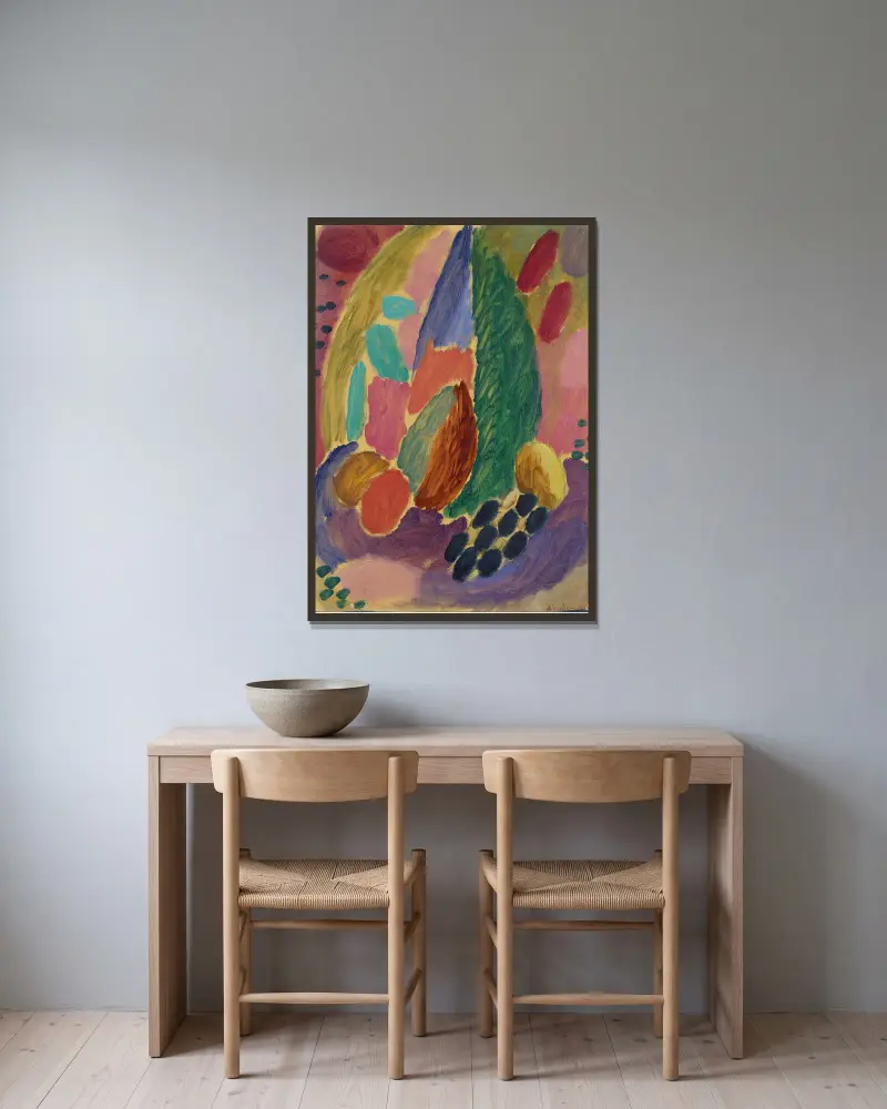 Wielka wariacja, Alexej von Jawlensky w ramie na ścianie