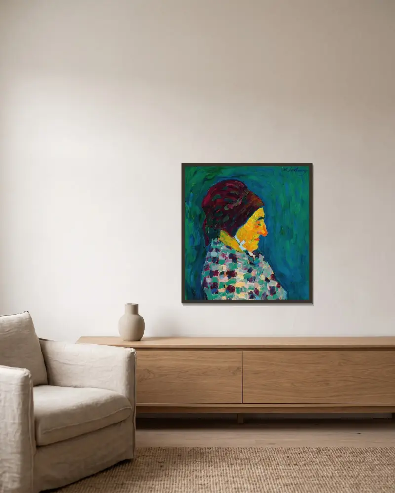 Madame Sid av Alexej von Jawlensky inramad på en vägg