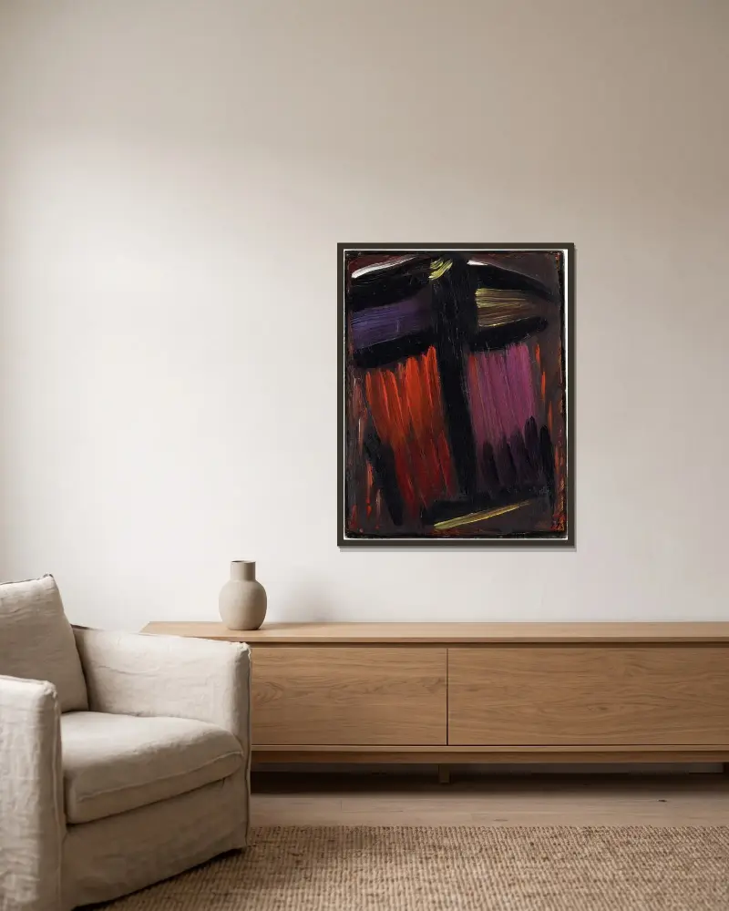 Meditation – Nr. 1 von Alexej von Jawlensky gerahmt an einer Wand
