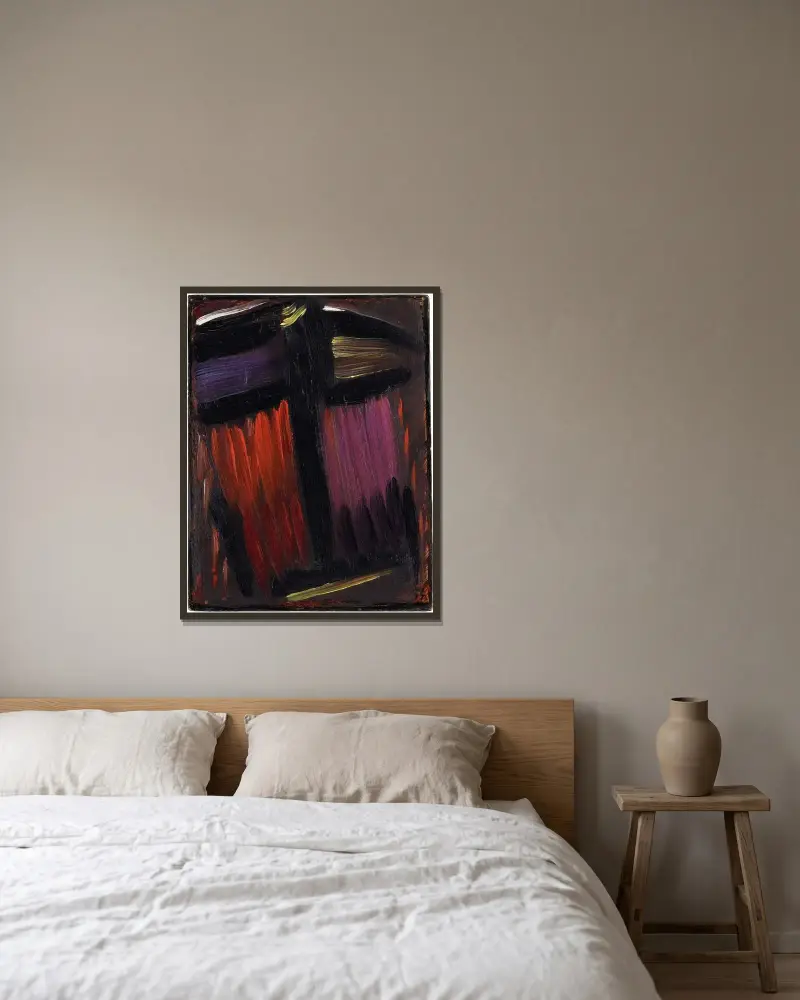 Meditation – Nr. 1 von Alexej von Jawlensky gerahmt an einer Wand