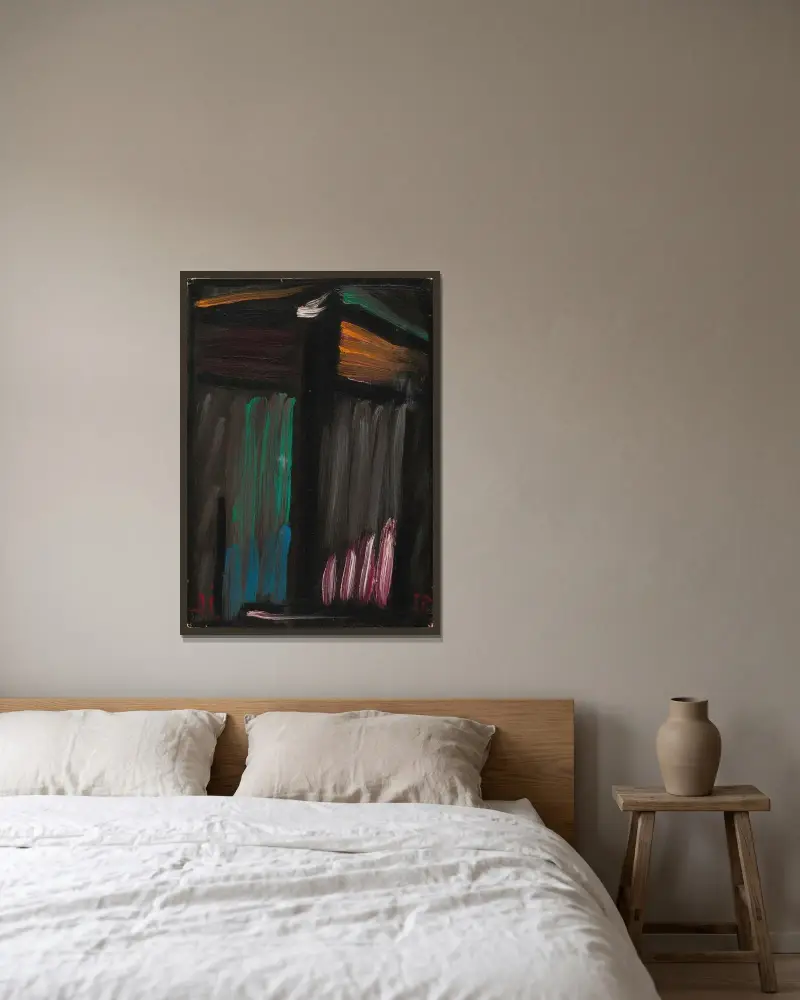 Meditation, 1935 – Nr. 4 von Alexej von Jawlensky gerahmt an einer Wand