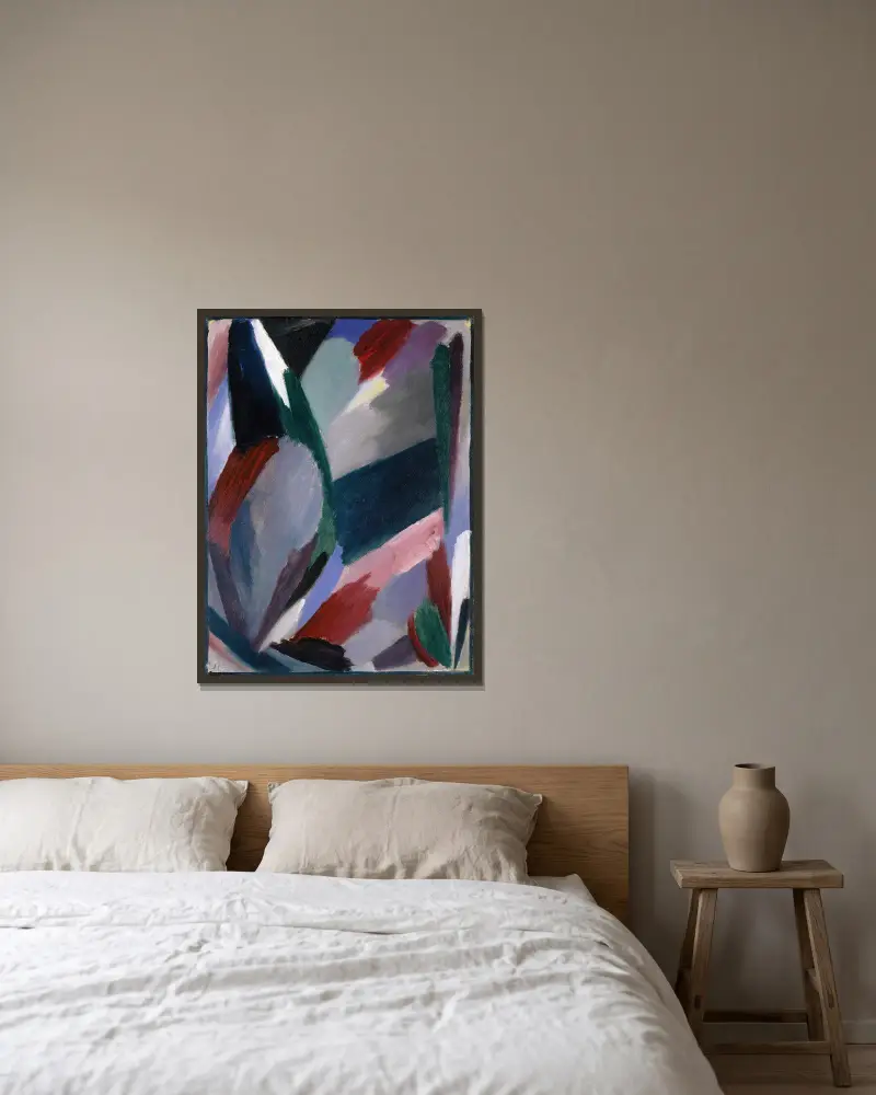 Variation,Harsh Winter av Alexej von Jawlensky inramad på en vägg