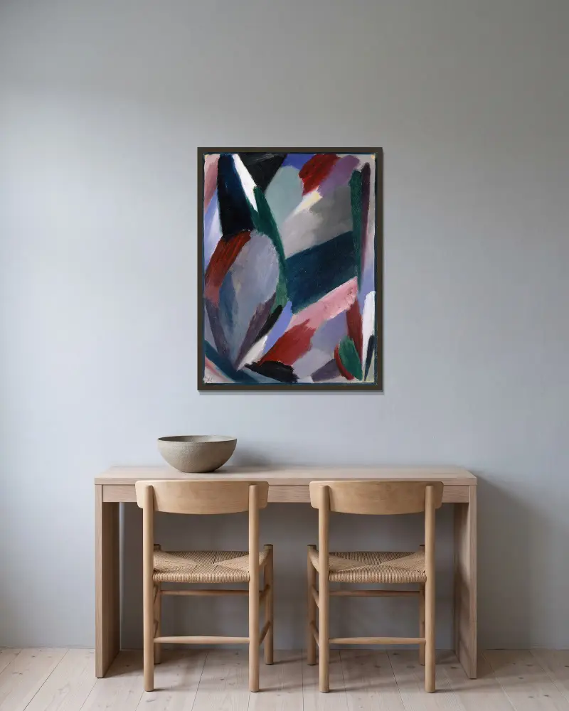 Variation,Harsh Winter av Alexej von Jawlensky inramad på en vägg