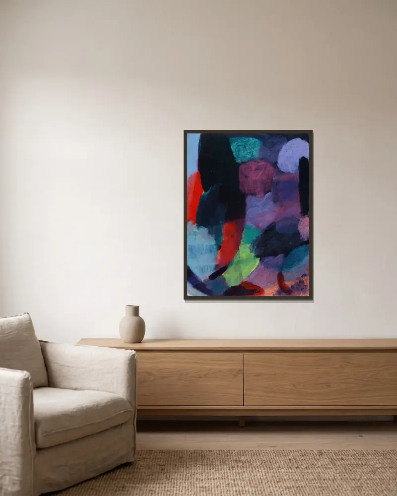 Variace, noc, Alexej von Jawlensky v rámu na stěně