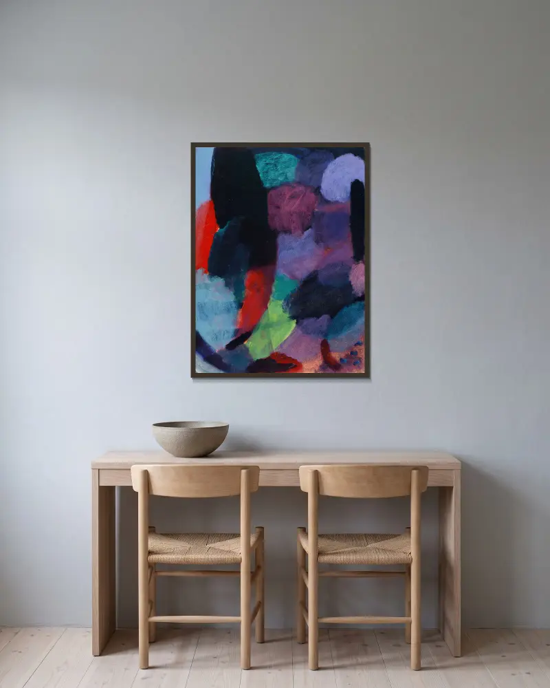 Variace, noc, Alexej von Jawlensky v rámu na stěně