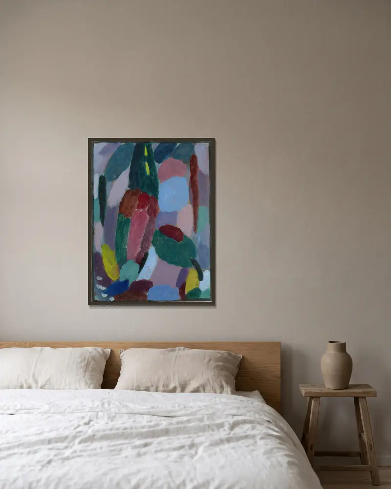 Variace, soumrak, Alexej von Jawlensky v rámu na stěně