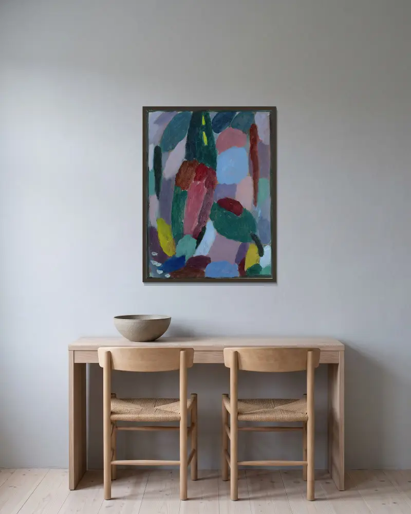 Variace, soumrak, Alexej von Jawlensky v rámu na stěně