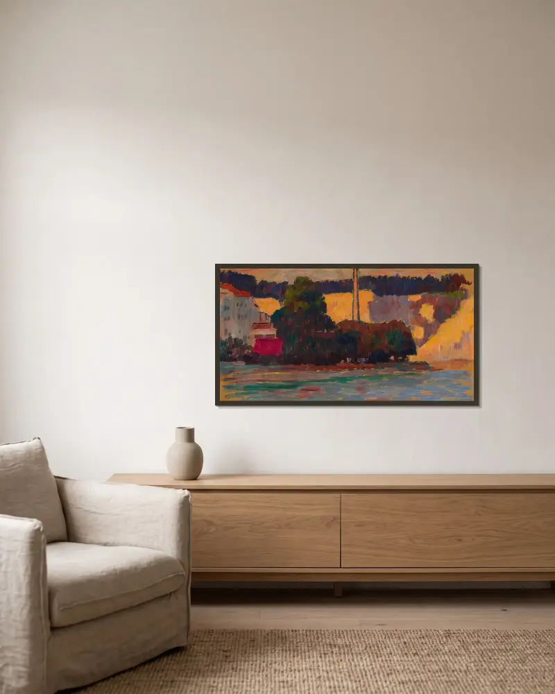 Wasserburg, Alexej von Jawlensky v rámu na stěně
