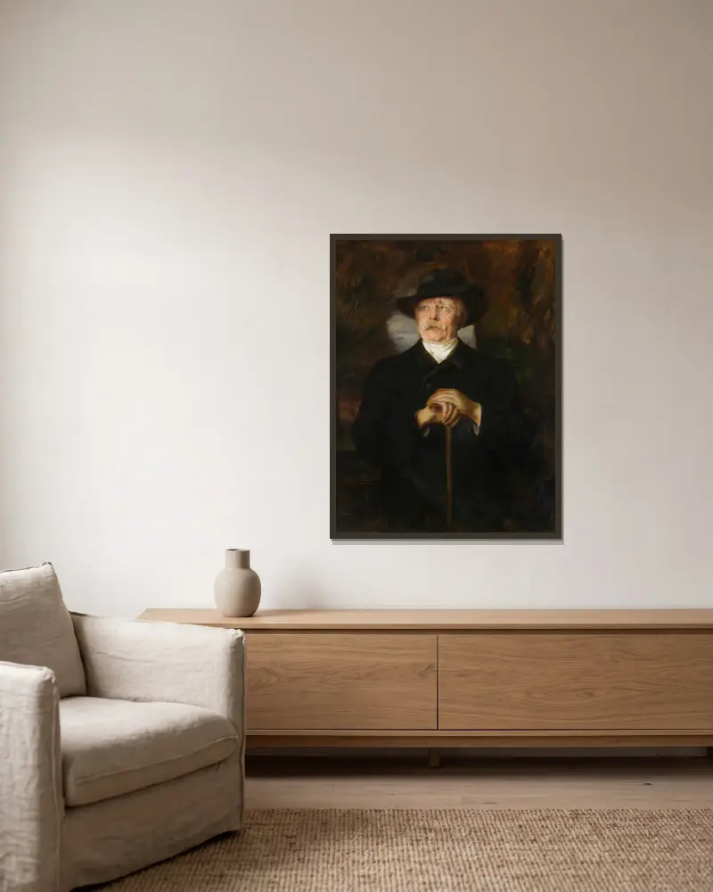 Otto von Bismarck, 1890 – Nr. 2, Franz von Lenbach v rámu na stěně