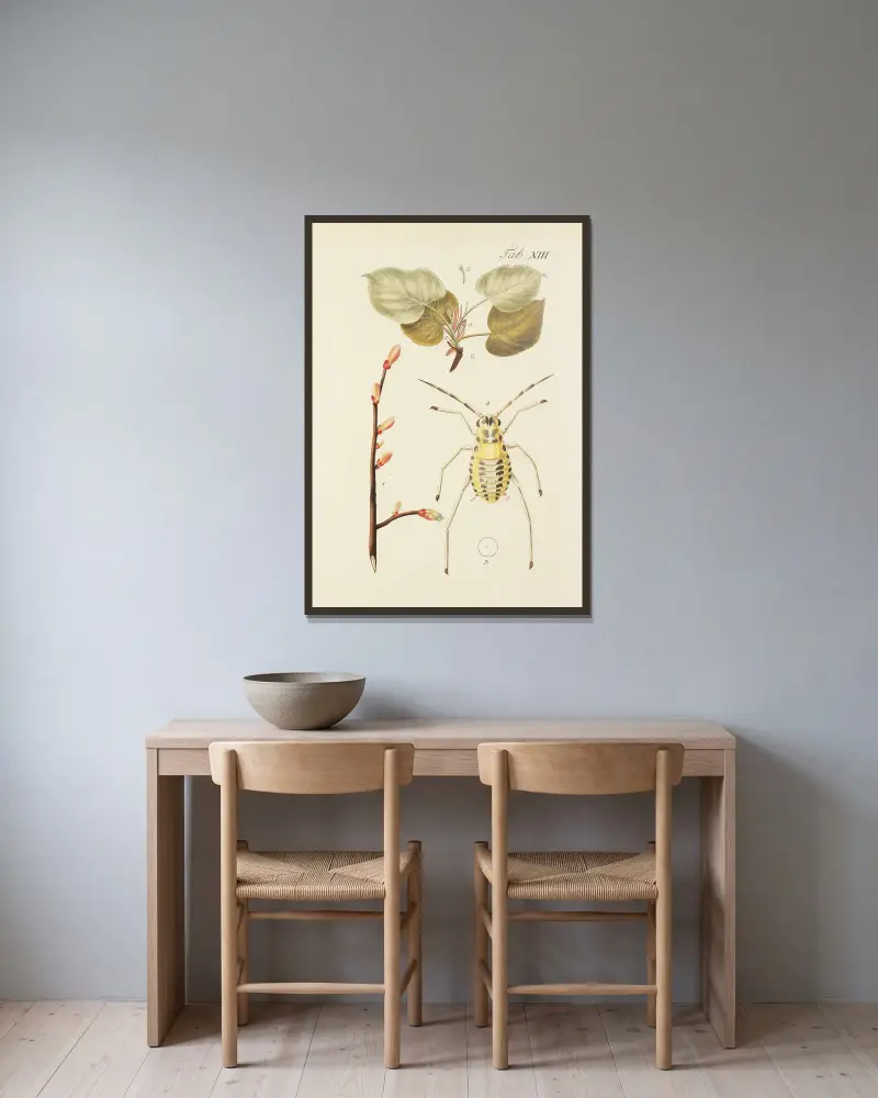 Abbildung der wilden Bäume, Stauden und Buschgewächse Pl.047 av Carl Christoph Oelhafen von Schöllenbach inramad på en vägg