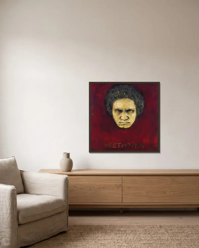 Beethoven, Franz von Stuck w ramie na ścianie