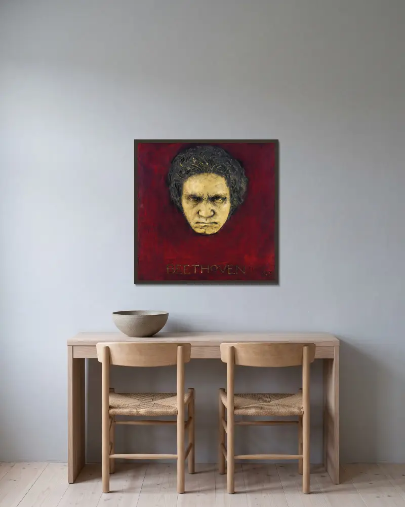 Beethoven, Franz von Stuck w ramie na ścianie