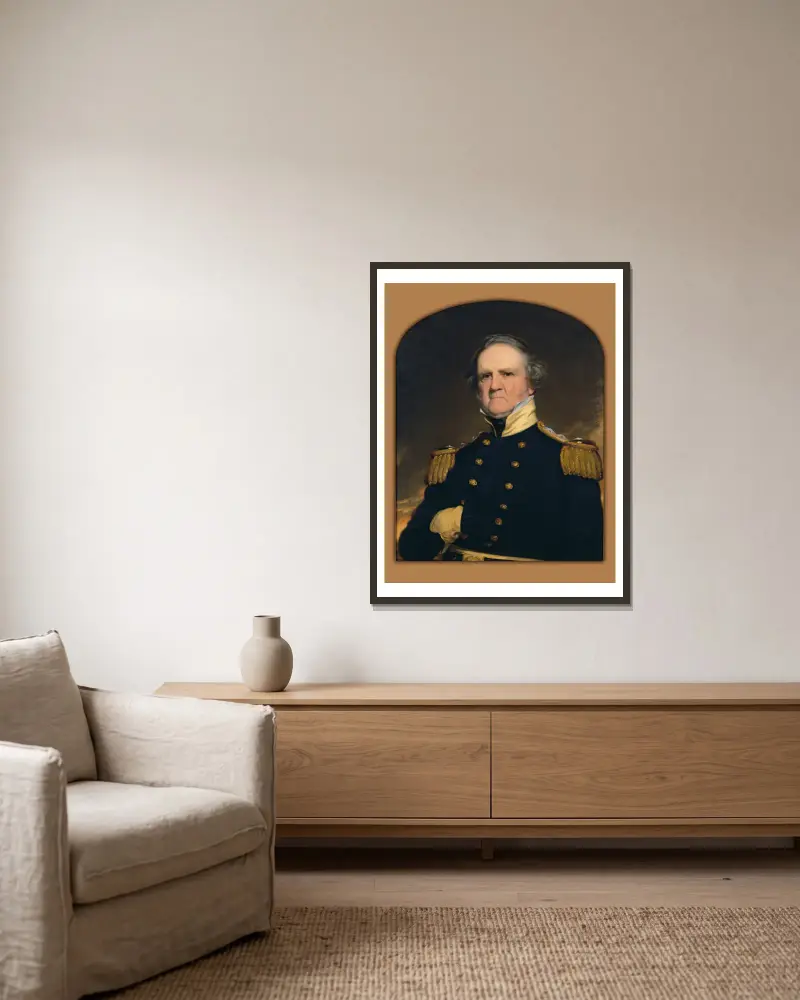 Winfield Scott – Nr. 1 von Robert Walter Weir gerahmt an einer Wand