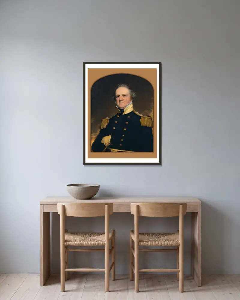 Winfield Scott – Nr. 1 von Robert Walter Weir gerahmt an einer Wand