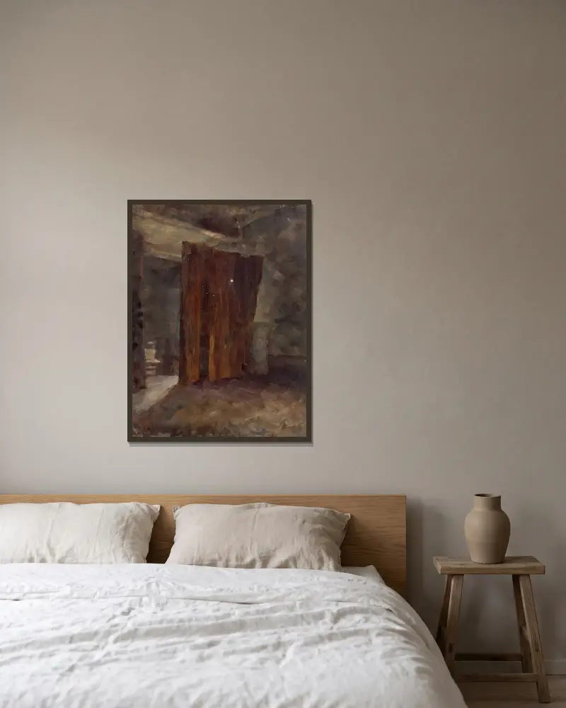Hausflur von Walther Gamerith gerahmt an einer Wand