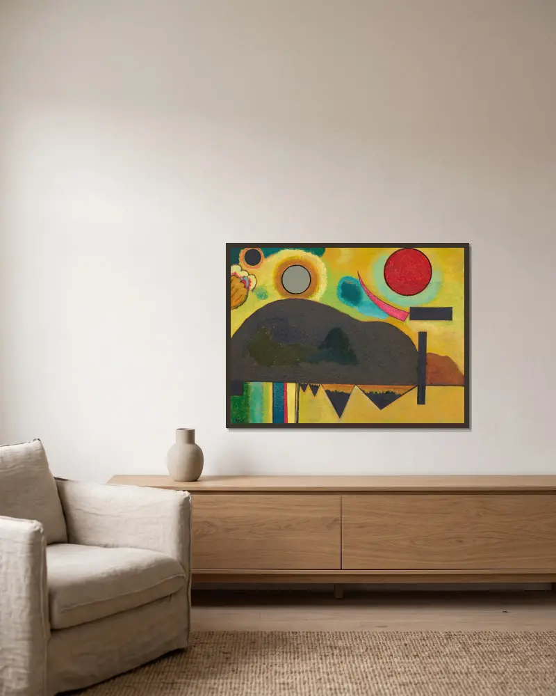 Anfang (Początek), Wassily Kandinsky w ramie na ścianie