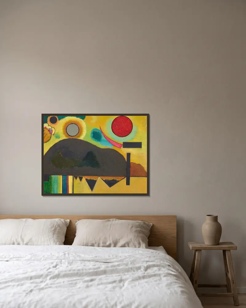 Anfang (Początek), Wassily Kandinsky w ramie na ścianie