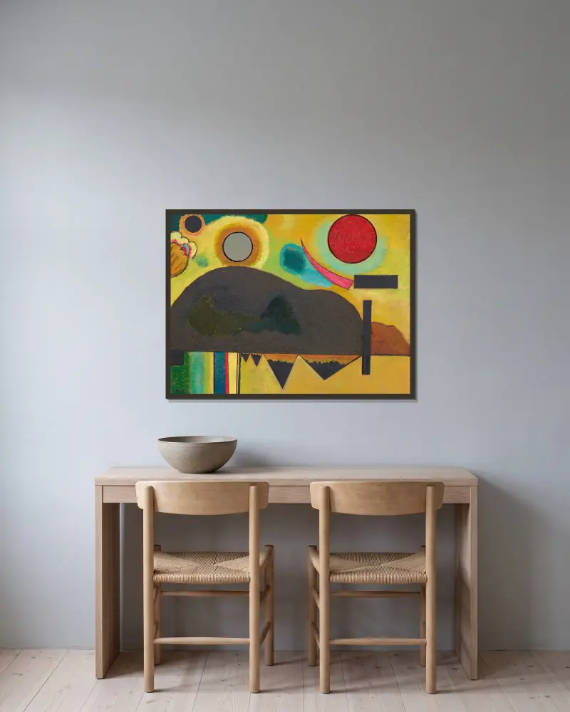 Anfang (Początek), Wassily Kandinsky w ramie na ścianie