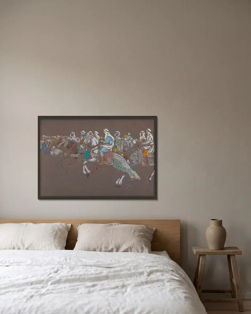Arabska kawaleria, Wassily Kandinsky w ramie na ścianie