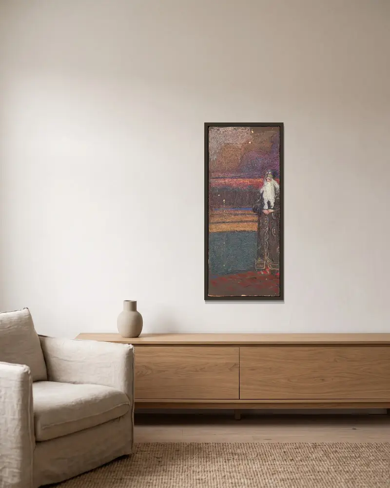 Brodata starca, Wassily Kandinsky w ramie na ścianie
