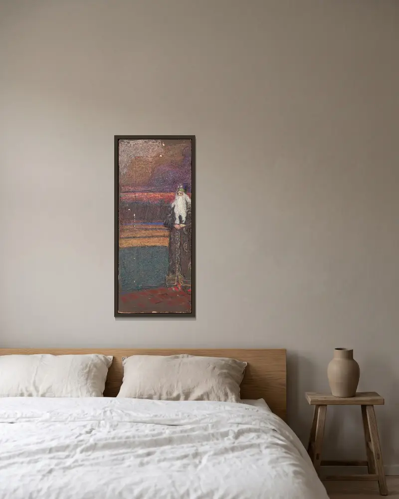 Brodata starca, Wassily Kandinsky w ramie na ścianie