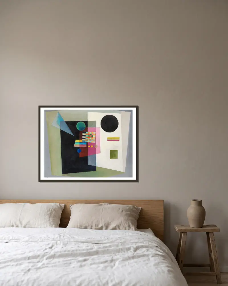 Behauptend, Wassily Kandinsky w ramie na ścianie