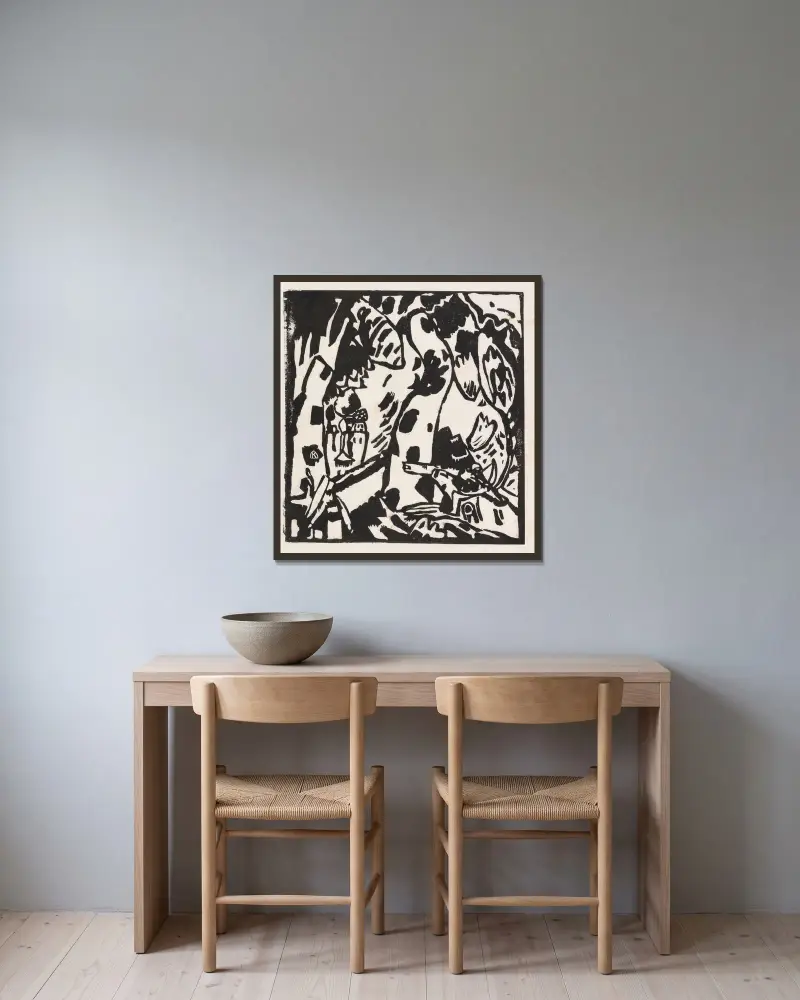 Łucznik, Wassily Kandinsky w ramie na ścianie